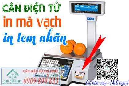 Cân điện tử in tem nhãn