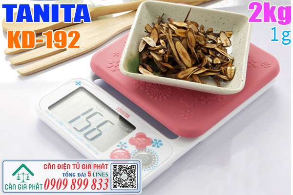 Cân điện tử 2kg - cân điện tử KD-192 2kg- cân 2kg Tanita KD-192