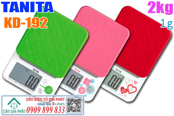 Cân điện tử 2kg Tanita KD-192 2kg Nhật - cân 2kg giá rẻ
