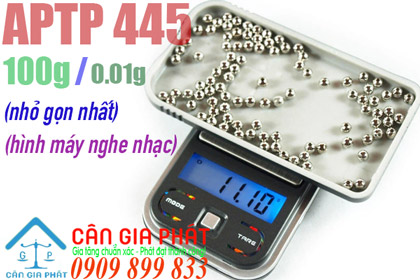 Cân điện tử APTP-445 100g (máy nghe nhạc Mp3)