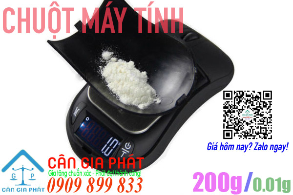 Cân điện tử 200g hình chuột máy tính
