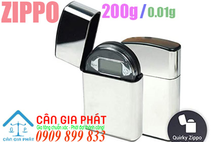 Cân điện tử Zippo 200g/0.01g (hình hộp quẹt zippo)