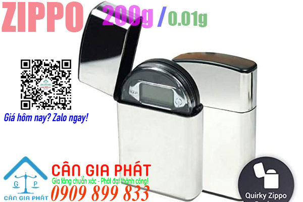 Cân điện tử 200g - cân tiểu ly 200g bật lửa zippo