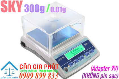 Cân điện tử Sky 300g/0.01g - cân hóa chất - cân phòng LAB