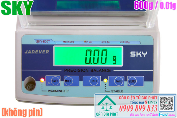 Hướng dẫn sử dụng cân điện tử Jadever SKy 600g
