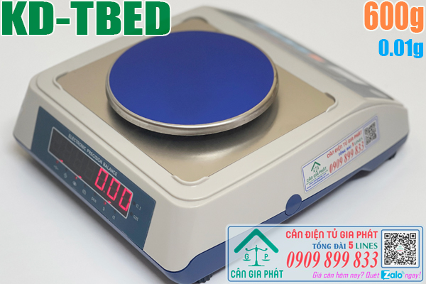Cân điện tử KD-TBED 600g 2 màn hình số trước sau