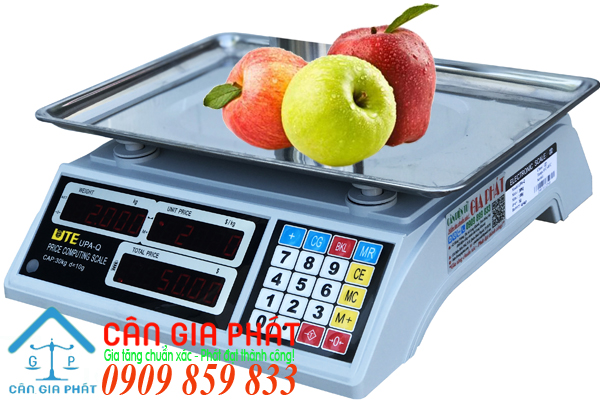 Cân điện tử tính tiền 30kg UPA-Q cân điện tử tính tiền bán trái cây