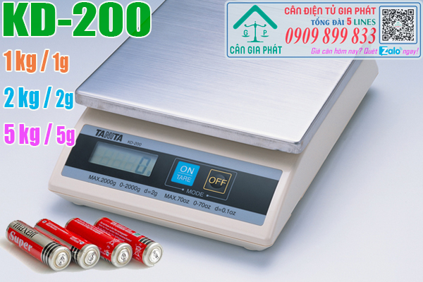 Pin cân điện tử Tanita KD-200 1kg - pin tiểu AA