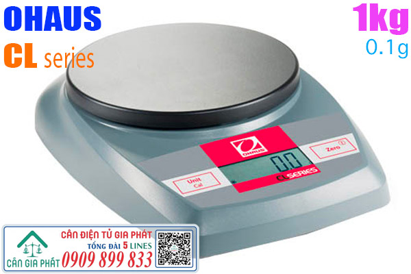 Cân điện tử 1kg cân điện tử Ohaus CL 1kg Cân Điện Tử Gia Phát