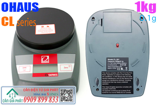 Cân điện tử 1kg Cân Ohaus CL 1kg cân 1kg Cân Điện Tử Gia Phát