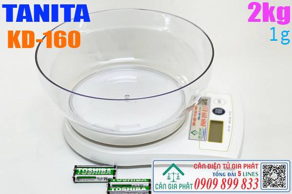 Cân điện tử 2kg cân điện tử Tanita KD-160 2kg Cân Điện Tử Gia Phát