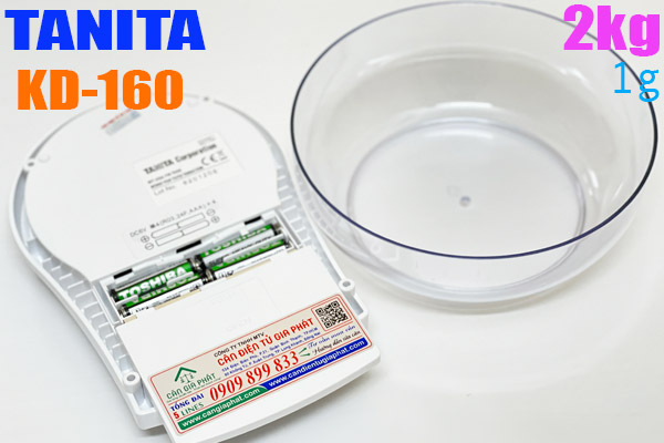 Cân điện tử 2kg cân điện tử Tanita KD160 2kg Cân Điện Tử Gia Phát