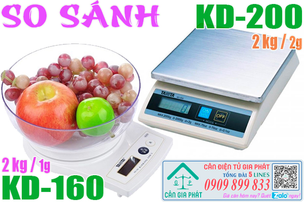 Cân điện tử Tanita KD-160 2kg & cân điện tử Tanita KD-200 2kg