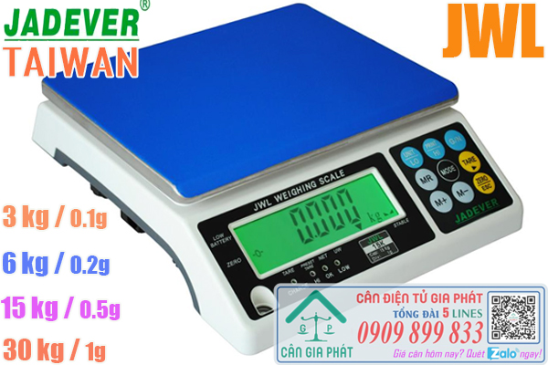 Cân điện tử Jadever JWL 30kg - giá cân điện tử JWL 30kg bao nhiêu?