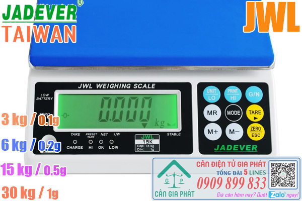 Sửa cân điện tử Jadever JWL 30kg - mua cân điện tử JWL 30kg