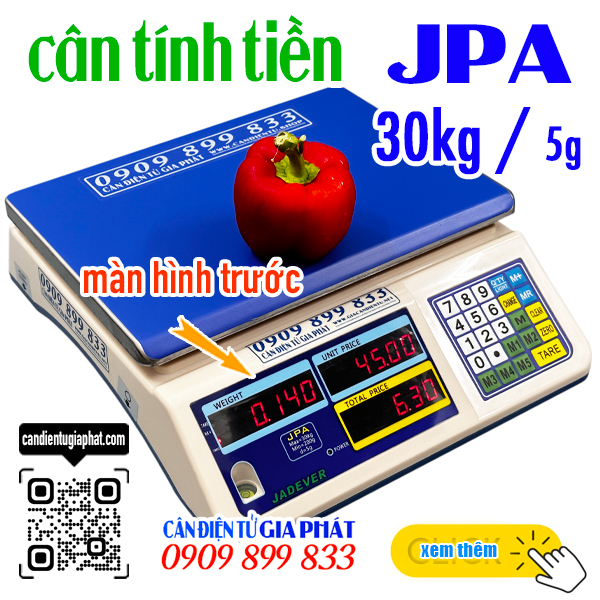 Mua cân tính tiền JPA 30kg - sửa cân điện tử JPA 30kg