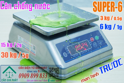 Cân chống nước Super-6 30kg (tốt hơn Super-SS)