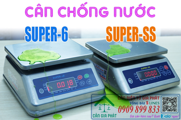 Cân điện tử Super-6 15kg tốt hơn cân điện tử inox chống nước Super-SS