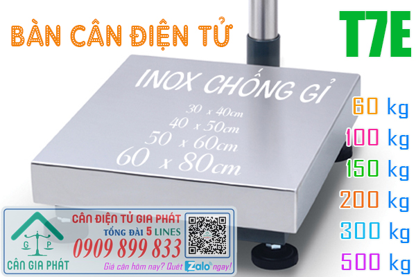 Bàn cân điện tử XK3190-T7E 60kg 100kg 150kg 200kg 300kg 500kg