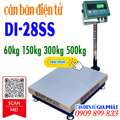 Cân bàn điện tử DI-28SS 60kg 150kg 200kg 300kg 500kg