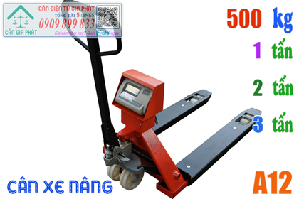 Cân điện tử xe nâng A12 1 tấn 2 tấn 3 tấn