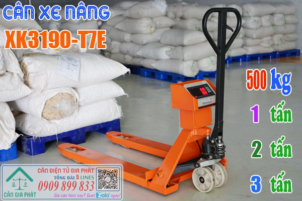 Cân điện tử xe nâng XK3190-T7E 500kg 1 tấn 2 tấn 3 tấn