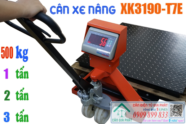 Cân điện tử xe nâng XK3190-T7E 1 tấn 2 tấn 3 tấn ở TpHCM Đồng Nai