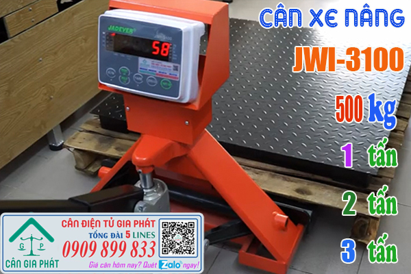 Cân điện tử xe nâng JWI-3100 500kg 1 tấn 2 tấn 3 tấn ở TpHCM Đồng Nai Vũng Tàu