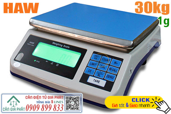 Cân điện tử 30kg - cân 30kg - cân điện tử HAW 30kg