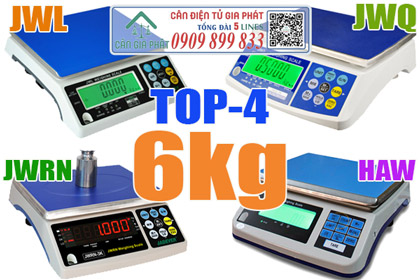 Cân điện tử 6kg - TOP 4 CÂN 6KG PHỔ BIẾN NHẤT
