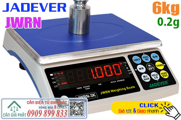 Cân 6kg - cân điện tử 6kg - cân điện tử JWRN 6kg