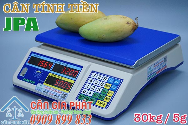 Cân điện tử 6kg tính tiền bán trái cây bán thịt - cân tính tiền JPA 30kg