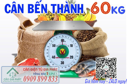 Cân đồng hồ Bến Thành 60kg, cân lò xo Bến Thành 60kg