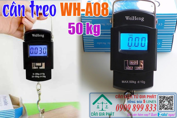 Cân treo mini 5kg 10kg 20kg 50kg - cân treo WH A08 50kg giá rẻ