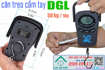 Cân treo cầm tay DGL 50kg - cân bình ga - cân giao gas