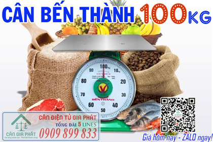 Cân đồng hồ Bến Thành 100kg, cân lò xo Bến Thành 100kg