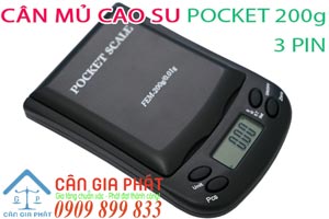 Cân mủ cao su mini bỏ túi Pocket 200g 3 pin