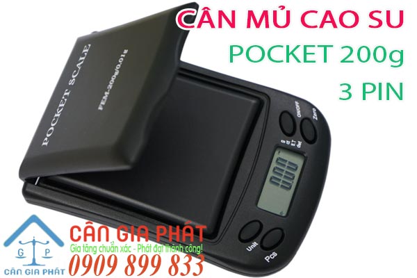 Cân mủ cao su bỏ túi Pocket 200g