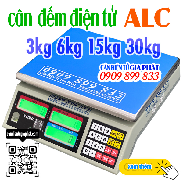Cân điện tử đếm số lượng ALC 3kg 6kg 15kg 30kg đếm phụ liệu may mặc