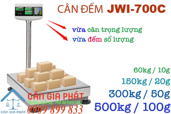 Cân đếm điện tử JWI-700C 60kg 100kg 150kg 200kg 300kg 500kg