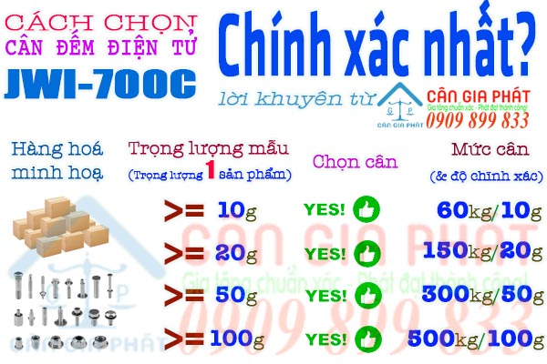 Mua cân đếm điện tử JWI-700C 60kg 100kg 150kg 200kg 300kg 500kg