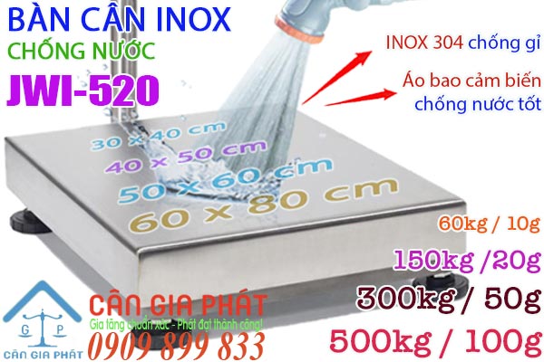 Bàn cân điện tử JWI-520 60kg 100kg 150kg 200kg 300kg 500kg