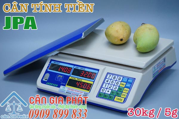 Cân điện tử tính tiền JPA 15kg 30kg tính tiền bán thịt cá trái cây
