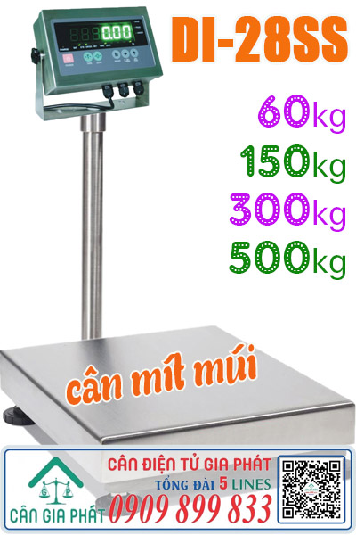 Cân điện tử 100kg 150kg 200kg 300kg 500kg DI-28SS cân mít múi