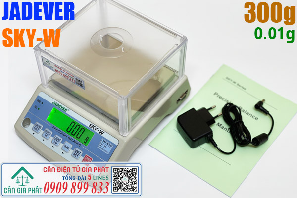 Cân điện tử Jadever SKY-W 300g cân mẫu giấy mẫu vải 0.01g