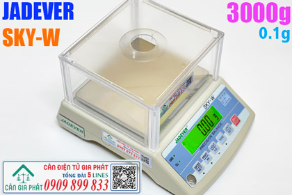 Cân điện tử SKY-W 3000g độ chính xác 0.1g - cân định lượng vải & giấy