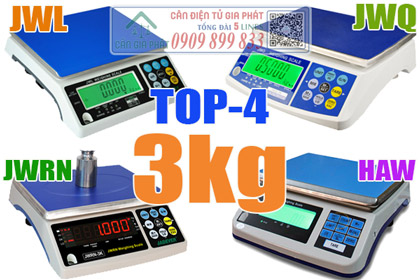 Cân điện tử 3kg - Top 4 cân 3kg - cân phân tích 3kg phổ biến nhất