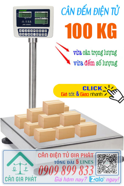 Cân đếm điện tử 100kg - cân điện tử 100kg đếm số lượng