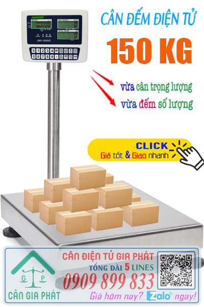 Cân đếm điện tử 150kg - cân điện tử 150kg đếm số lượng