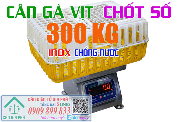 Cân điện tử 300kg cân gà vịt heo cân động vật chốt số